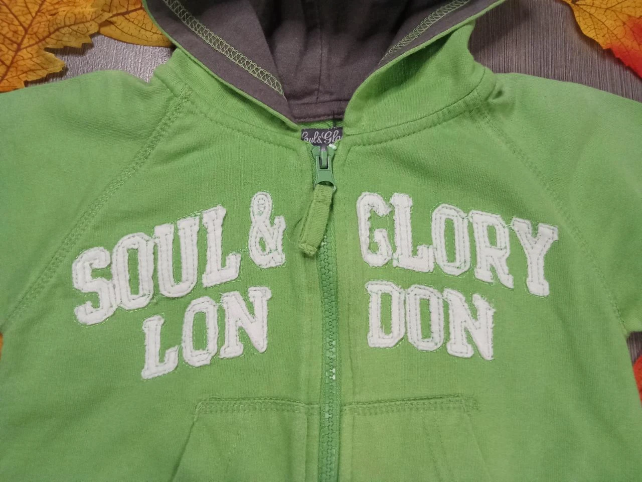 Veste à capuche verde Soul & Glory 6-12 mois – photo 5